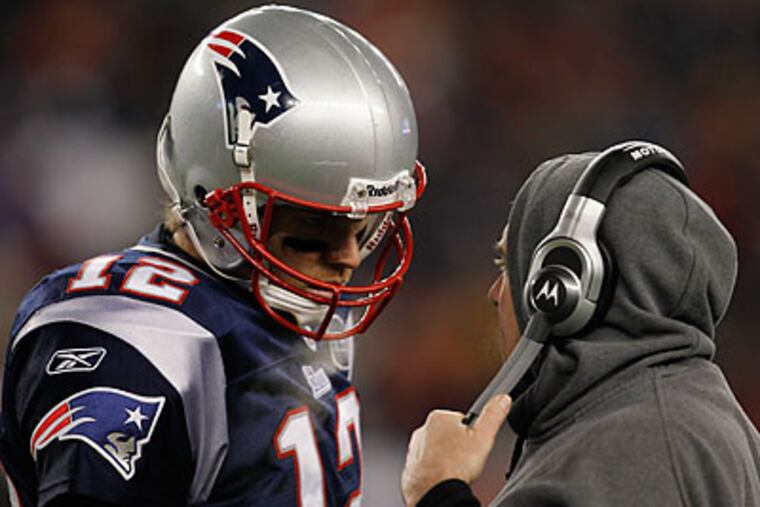 Tom Brady and Bill Belichick form the quarterback-coach pair with the most Super Bowl appearances. (Elise Amendola/AP)