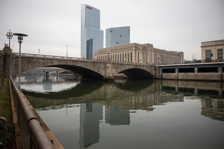 File photo of the Market Street Bridge on March 3, 2020.