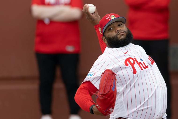 Phillies pitcher José Alvarado was limited to 28 appearances last season due to suspension and injury.