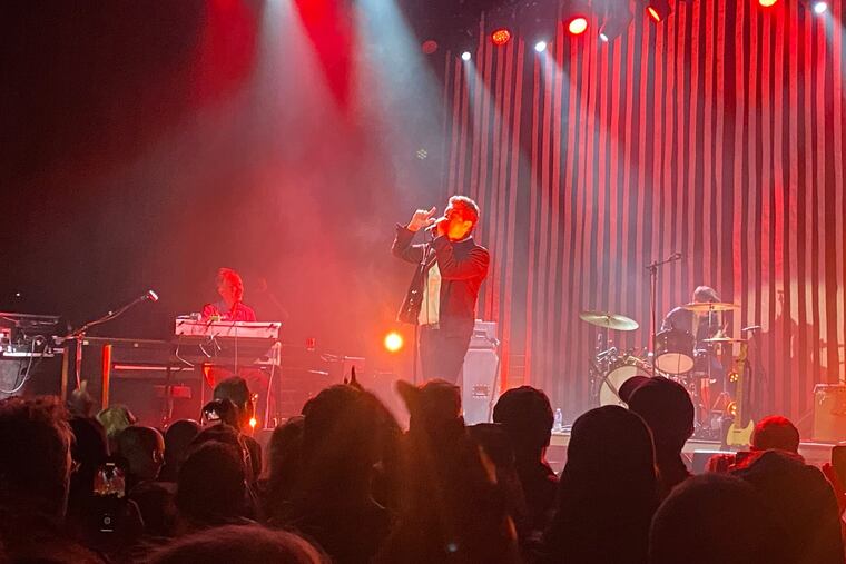 Hamilton Leithauser leading the Walkmen at Union Transfer on Tuesday. The first night of the three-show run was the band's first Philadelphia performance since 2013.