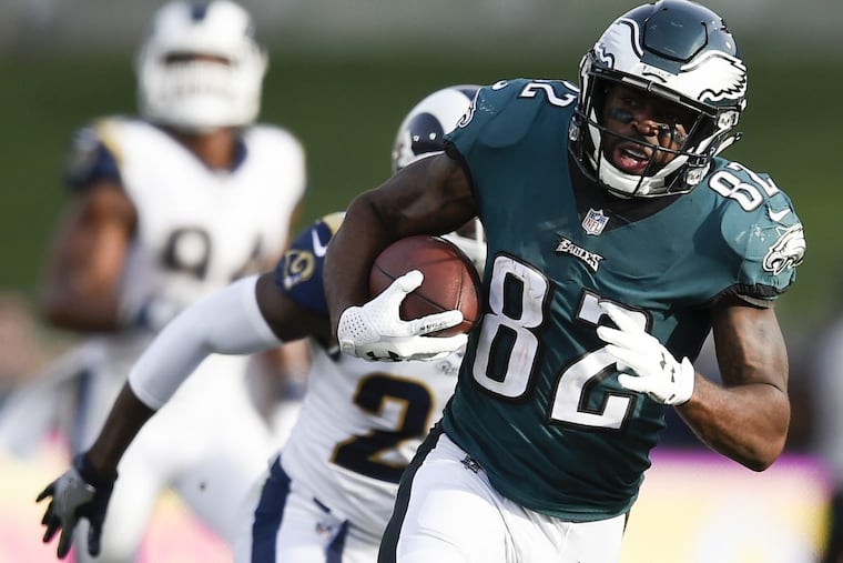 Torrey Smith had two completions of more than 20 yards against the Rams after having only four others in previous 12 games. (AP Photo/Kelvin Kuo)