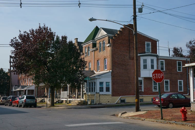 The intersection of Astor and West Oak Streets in Norristown, where Samuel Jackson, 67, was killed by a hit-and-run driver. Jackson's family say he was a Marine Corps veteran who served in Vietnam.