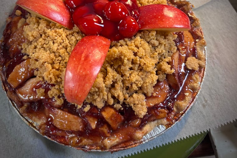 The 5-pound fruit pie from Penza's Pie at the Red Barn Farm, Cafe, and Pie Shop in Hammonton, N.J.