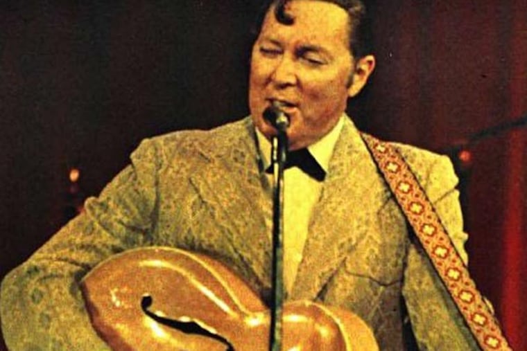 Big pop stars, 50 years apart - Bill Haley of the Comets . . .