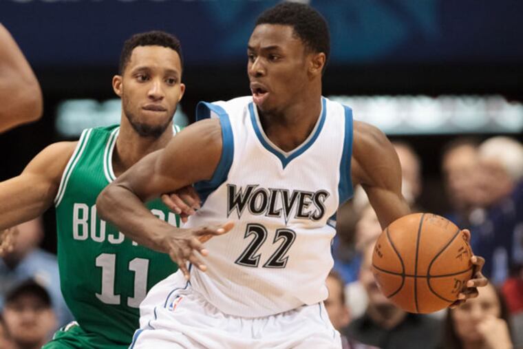 Timberwolves guard Andrew Wiggins (22). (Brad Rempel/USA Today)
