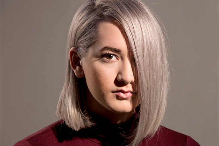 Women are opting to dye their hair grayish/purple a la Kelly Osbourne. Model: Olivia Loperfido. Hair courtesy of Kristen Womack of Verde Salon: 4 Powell Lane, Collingswood, 856-858-0911. (David Swanson / Staff Photographer)