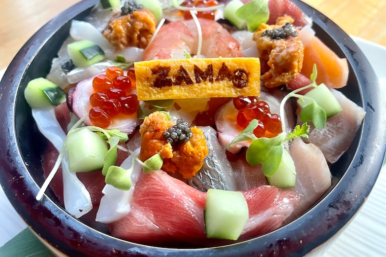 A gluten-free Zama chirashi bowl.