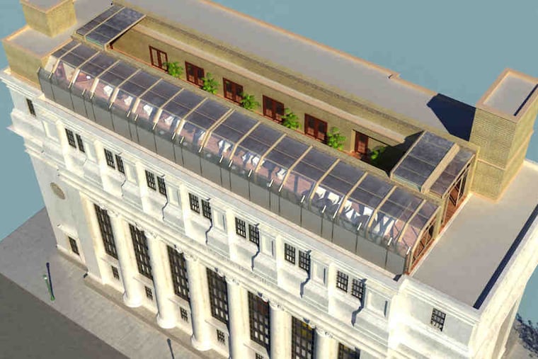 Here are architects' views of the upscale pool hall and bar-restaurant that developer Paul Giegerich wants for the vacant former Beneficial Bank building at 12th and Chestnut Streets.