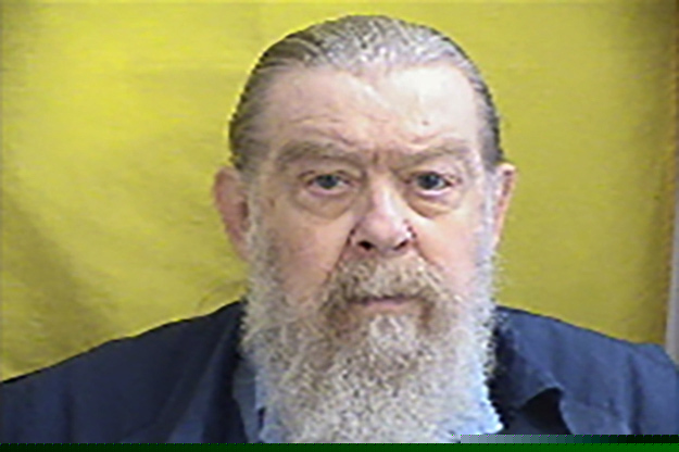 This undated photo provided by the Ohio Department of Rehabilitation & Correction shows Larry Via. Larry Via, an Ohio inmate whose writing published in biker magazines was cited by police in charging him with the shooting death of a motorist found along the Pennsylvania Turnpike in 1972, police said Friday, Sept. 6, 2019.
