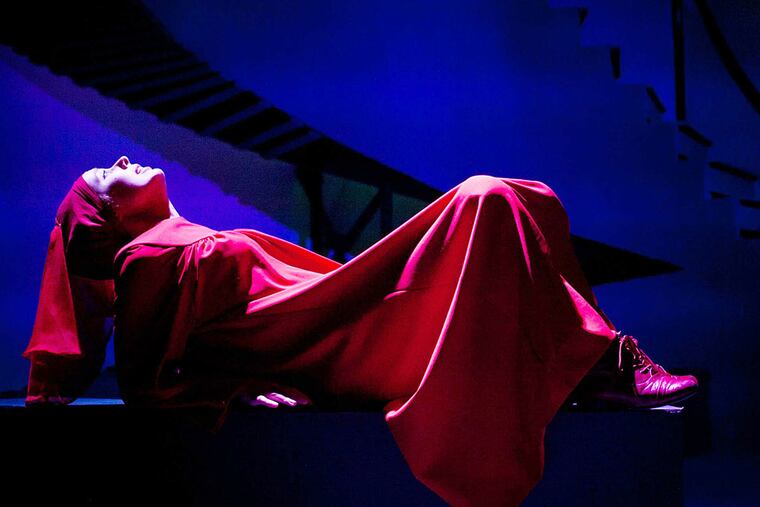 Isa S. Clair in the Curio Theatre Company's production of "The Handmaid's Tale."