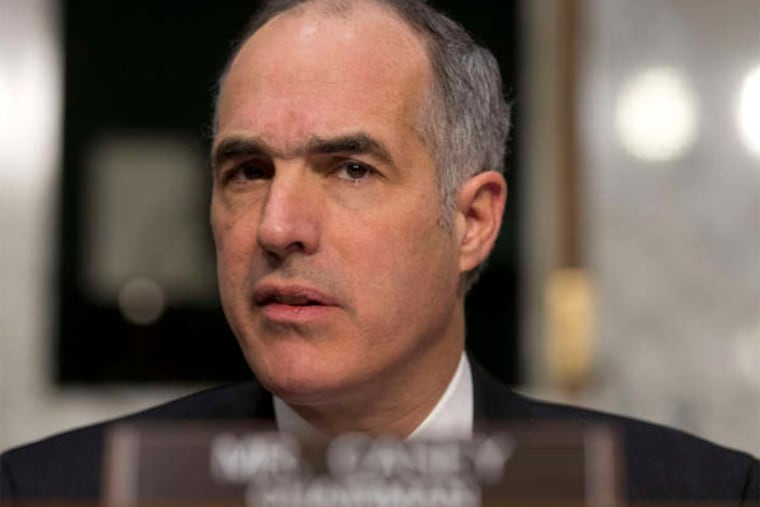 U.S. Sen. Bob Casey (D., Pa.) said large-scale tax reform would likely wait until after the 2014 election. (Evan Vucci / AP)