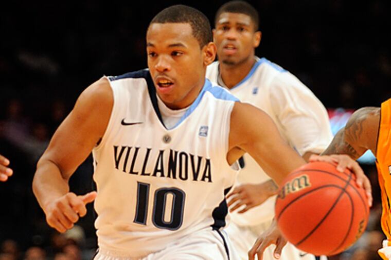 Corey Fisher and Villanova will take on Saint Joseph's tonight at the Pavilion. (AP Photos/Henny Ray Abrams)