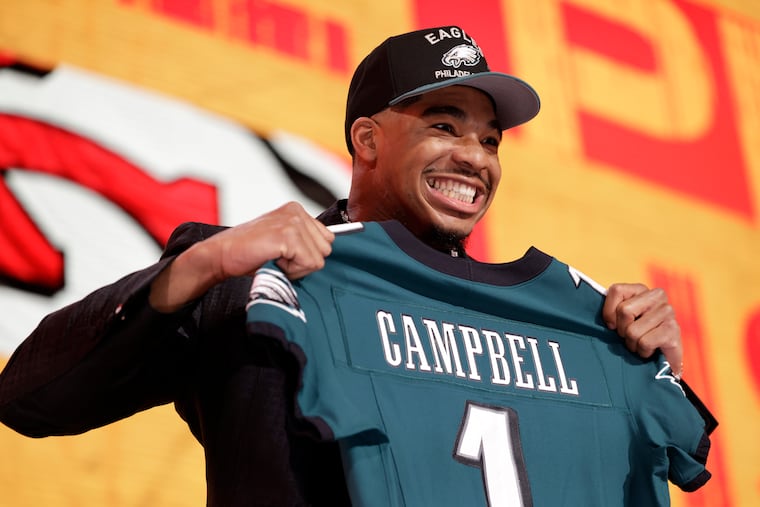 Jihaad Campbell, an Eagles fan, lands with hometown team in NFL draft