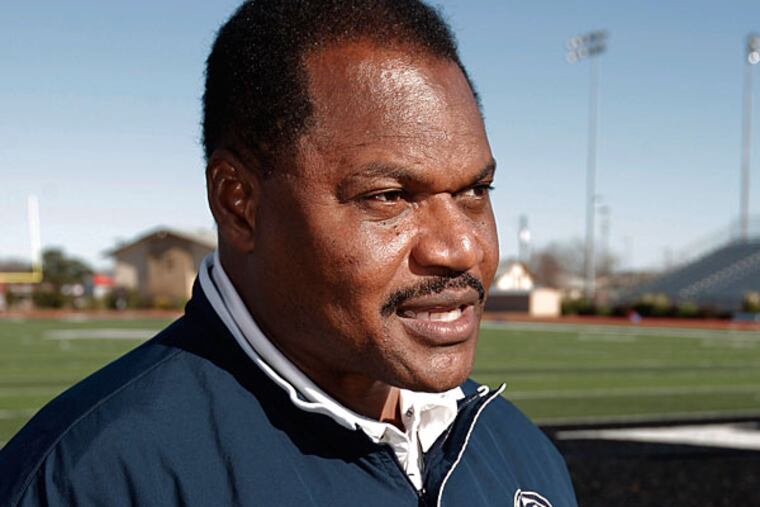 Former Penn State co-defensive coordinator Larry Johnson. (Brandon Wade/AP)