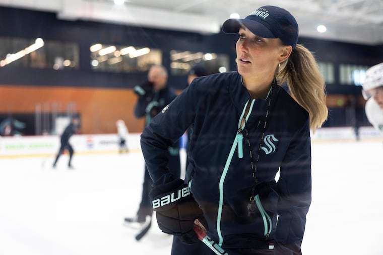 Jessica Campbell will become the first woman to work on the bench of an NHL franchise after the Seattle Kraken hired her as an assistant coach on Wednesday.