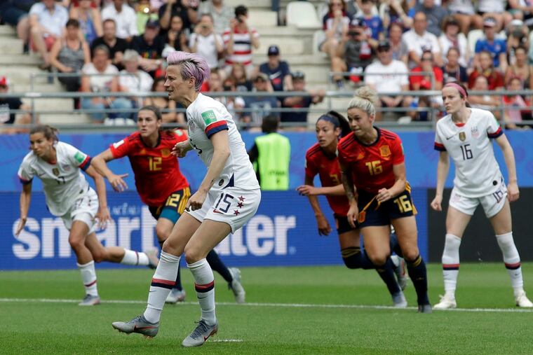 Megan Rapinoe and the U.S. women's national team have a highly anticipated matchup with France on Friday.