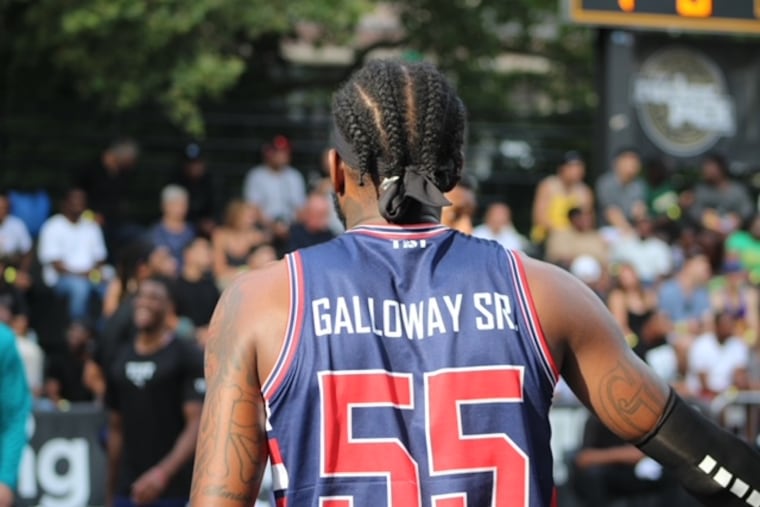 The back of jersey of Ramon Galloway Sr. at the TBT in New York,