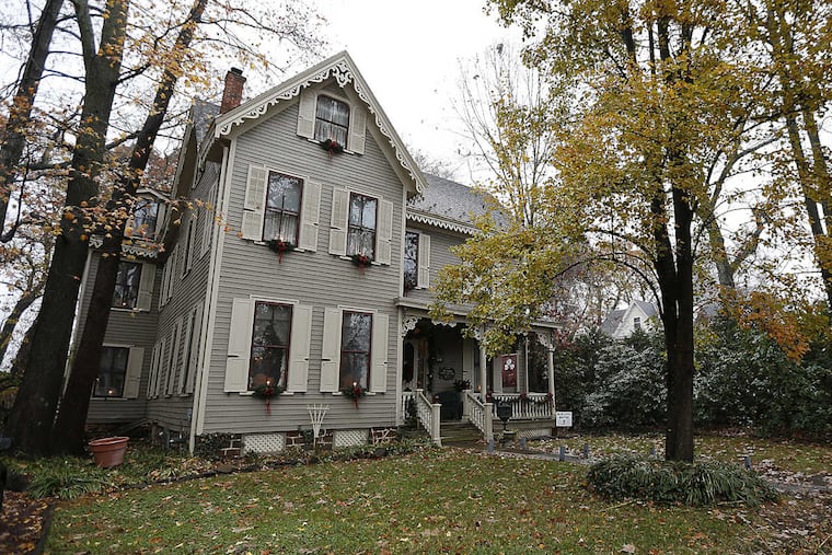 An exterior of the home of Sarah Jane and Wayne Fusinatti in Bridgeton, NJ. The historic home is called Coyle House after Rev Coyle, who owned the home in the 1800’s.