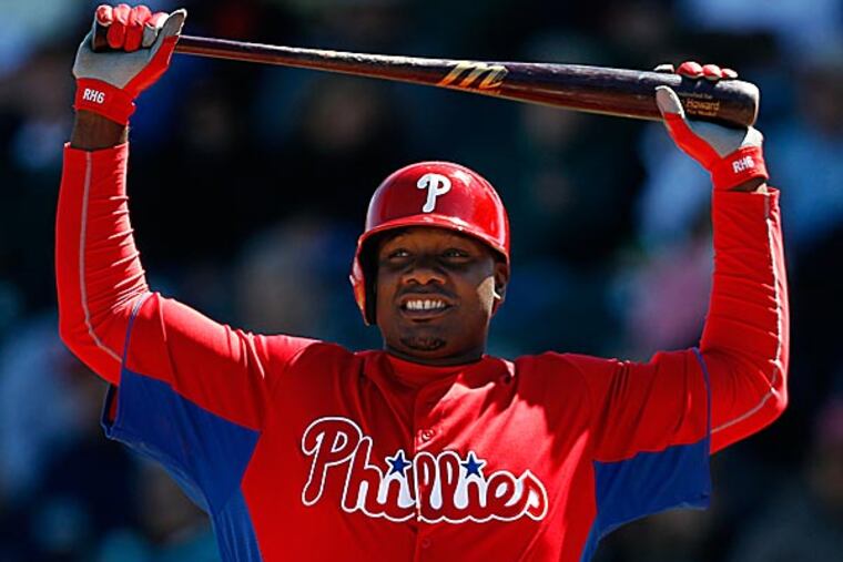 Ryan Howard, off to a roaring start this spring, answers the most pressing topics, lighthearted and serious. (David Maialetti/Staff Photographer)