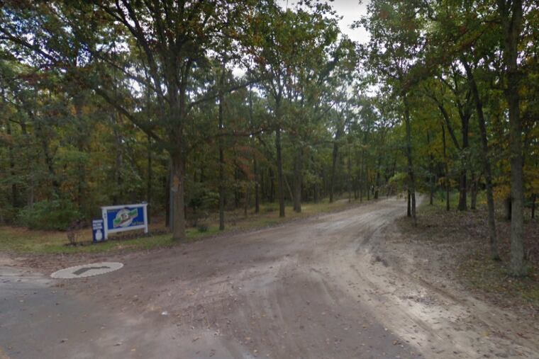 The entrance to the Yogi Bear's Jellystone campground in Elmer, N.J.