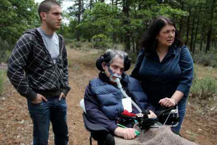 In June, Steve Sall, with son David and wife Teri, toured the White Eagle Memorial Preserve outside Goldendale, Wash. Steve Sall was buried there in September.