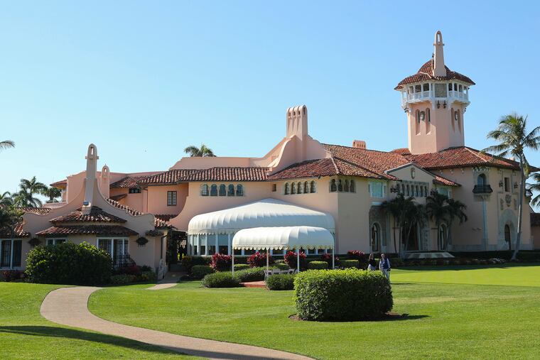 President Donald Trump's Mar-a-Lago estate is seen in Palm Beach, Fla., in 2018.