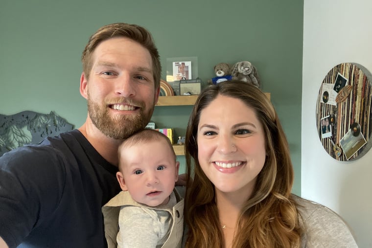 Zane and Britni with Aiden.