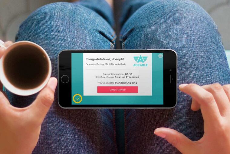A grade of at least 70 on your Aceable Driving Course final will earn you a certificate of completion, sent to your mobile device.