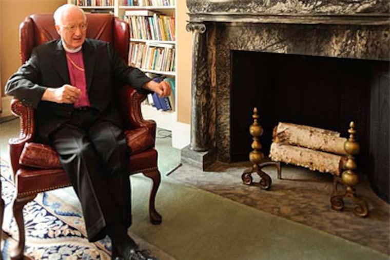 Episcopalian Bishop Charles E. Bennison Jr. of Philadelphia endorses the rite for same-sex couples, to be voted on this week. (Ron Tarver / Staff Photographer)