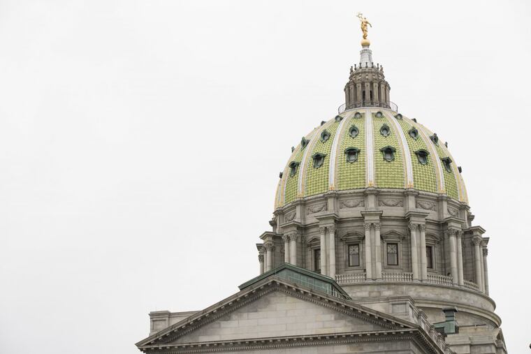 The Pennsylvania Capitol building in Harrisburg.