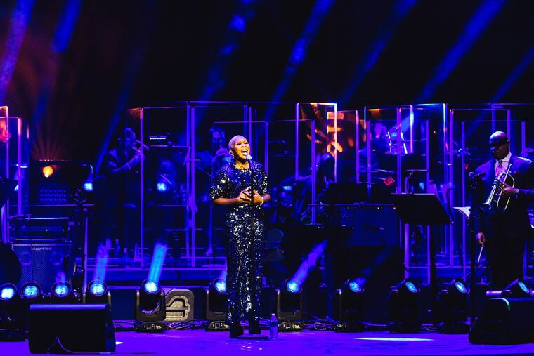 Cynthia Erivo performing at The Met Philadelphia during this year's Welcome America July 4 concert, which, because of the coronavirus, was televised rather than held on the Benjamin Franklin Parkway.