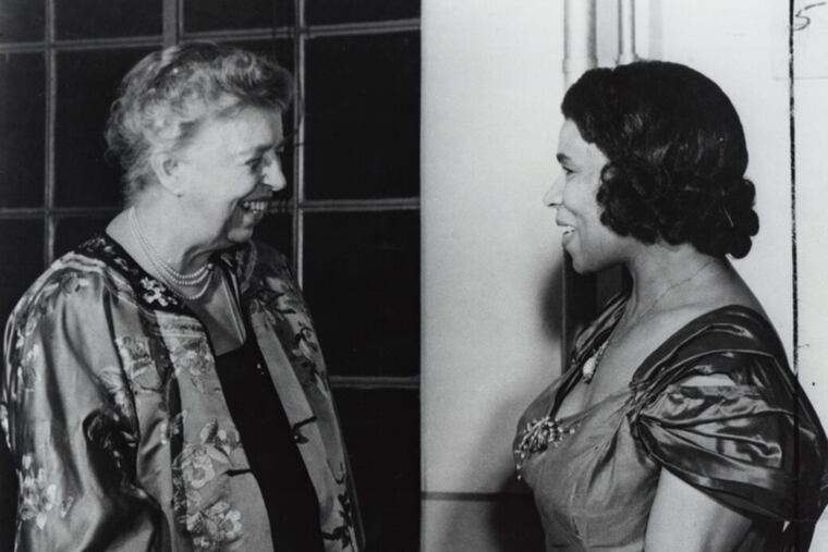 Marian Anderson with Eleanor Roosevelt in Japan.