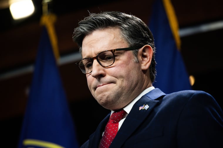 By making Ukraine aid "dependent upon enactment" of draconian changes at the U.S. southern border, House Speaker Mike Johnson shows he isn’t serious about either crisis, writes Trudy Rubin.