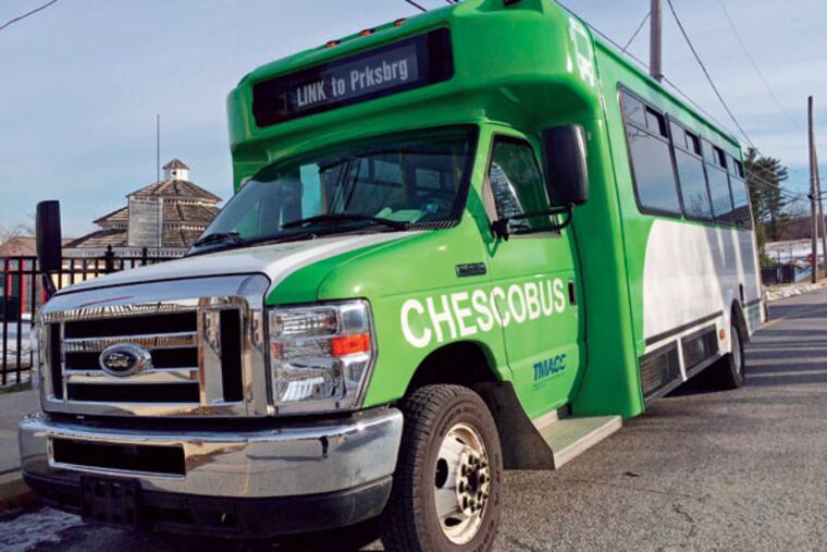 Coatesville-area Link buses and SCCOOT buses in southern Chester County will operate under the Chescobus name. The non-SEPTA lines generally serve areas where SEPTA buses do not go.