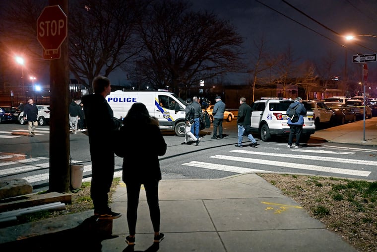 The scene in the area of 18th and Johnston Streets, where 12-year-old T.J. Siderio was shot and killed by police on March 1, 2022.