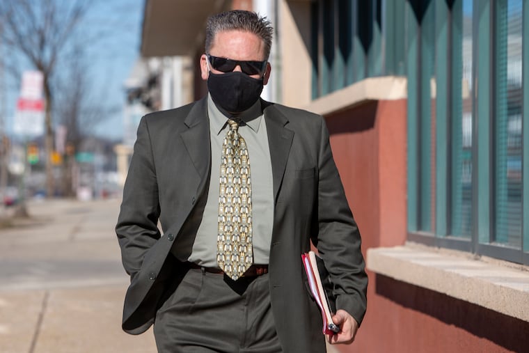 Anthony Nero, seen here in March 2021, posted threats against Democrats, supporters of President Joe Biden, and police officers before shooting into the Montgomery County Democratic Party's office, according to federal prosecutors.