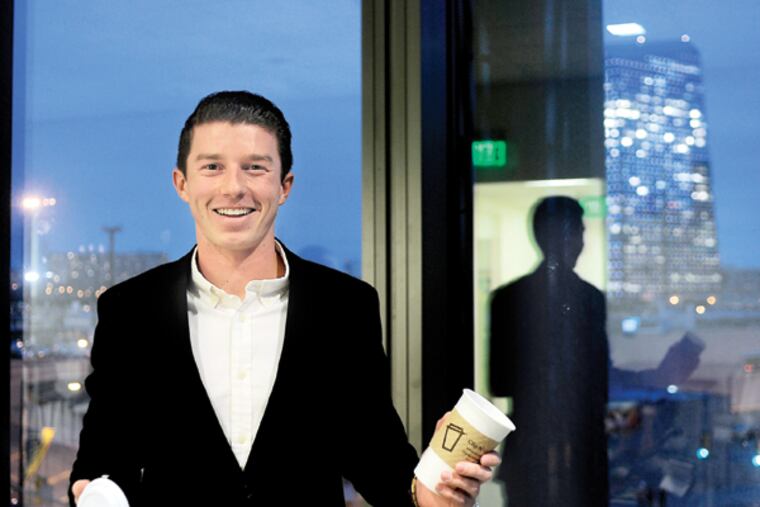 Patrick Bowlin is still in school at Drexel University as an aerospace engineering major, but as Ebola concerns were nearing a panic level in the U.S., his revolutionary product to safeguard the public in the beverage space was winding its way to market - a clever coffee cap clip.