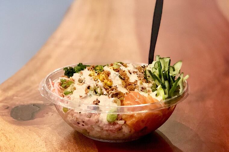 Poke bowl at Pokespot, 1804 Chestnut St.