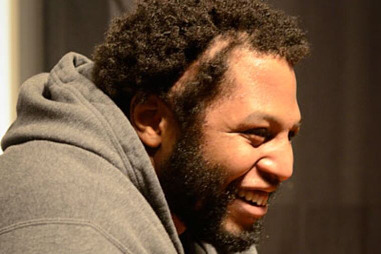 Mike Patterson hopes to be back on the field soon after recovering from brain surgery. (Ron Tarver/Staff Photographer)