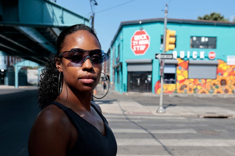 Community activist Nicole Moy, photographed in the Kensington section of Philadelphia.