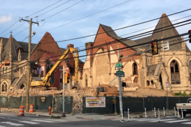 Once considered a prime example of Gothic Revival architecture, Christ Memorial Reformed Episcopal Church at 43rd and Chestnut was recently demolished.
