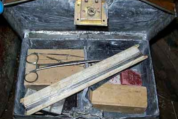 State officials say this medical kit containing the radium capsules is more than 80 years old. (Pa. DEP)