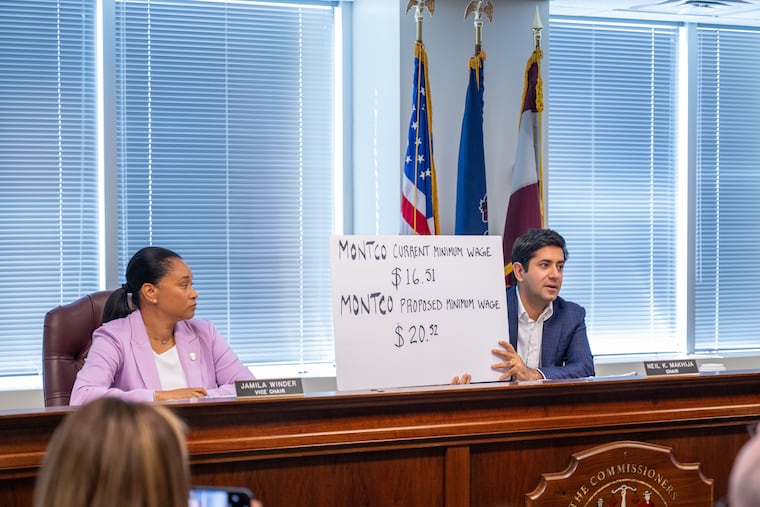 Neil Makhija, the chair of the Montgomery County Board of Commissioners, announced a new minimum wage for county workers Wednesday.