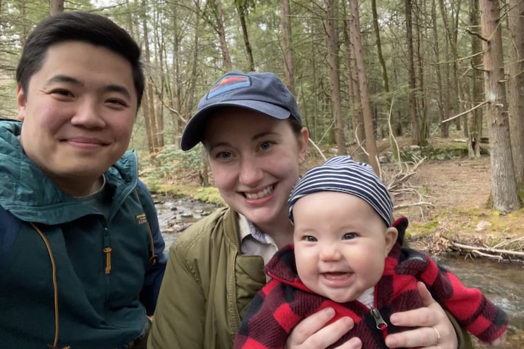 Kenny, Angela, and baby Zoë.