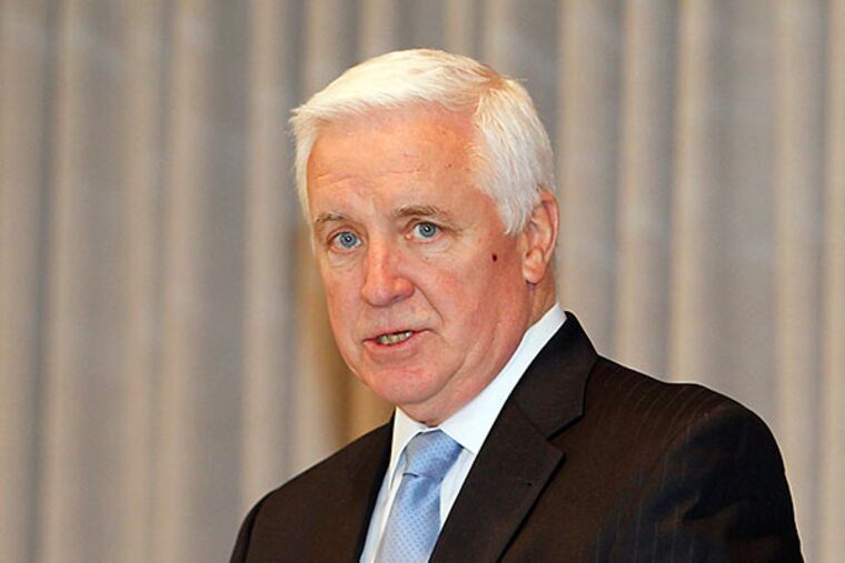 Gov. Corbett has said he supports a cash gift ban. ( AKIRA SUWA / Staff Photographer )