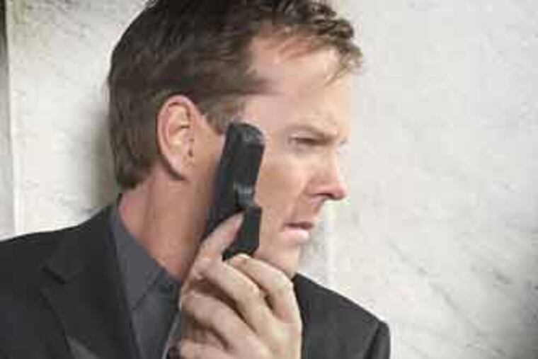 Kiefer Sutherland plays terrorist nemesis Jack Bauer, who has lost every important human contact as he’s gone his ends-justify-the-means way.