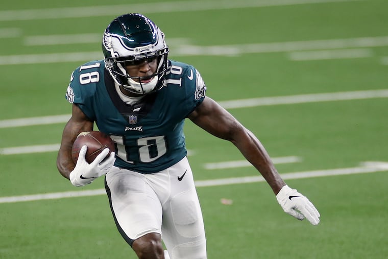 Eagles wide receiver Jalen Reagor might get more chances to play in the slot this season.