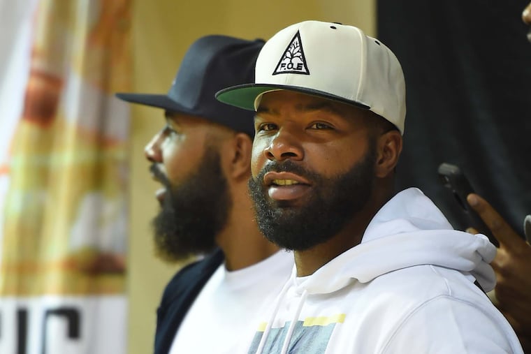 North Philly natives and NBA veterans Markieff (left) and Marcus Morris recently relaunched their local basketball camp.