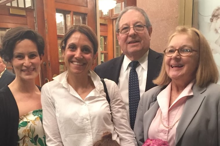 A devoted family man, Mr. Franco poses with (from left) daughters Sharla and Lesya, and wife Carol.