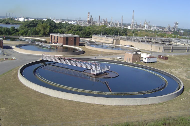 A Delaware County Regional Water Quality Control Authority (DELCORA) wastewater treatment plant in Chester.